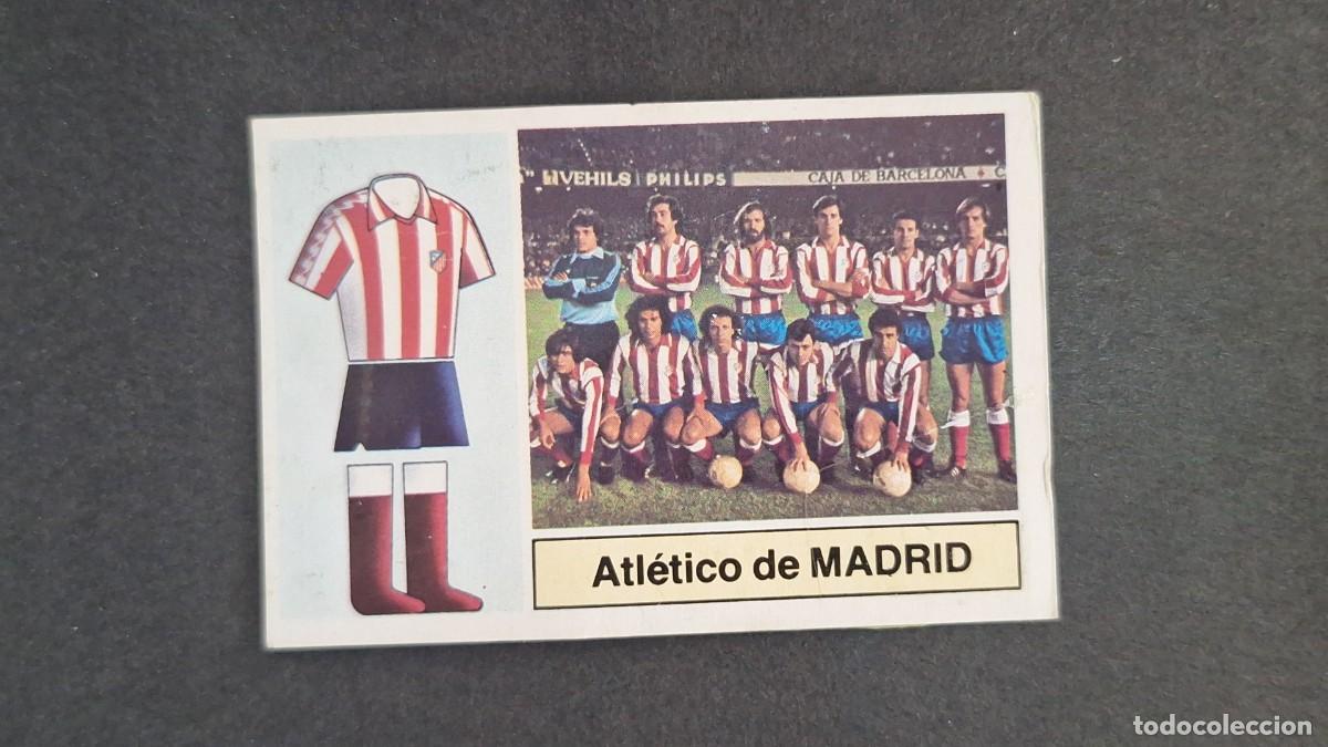 Cromos de F&uacute;tbol: L5 EQUIPO ATLETICO DE MADRID LIGA ESTE 1982 1983 83 83 RECUPERADO DESPEGADO
