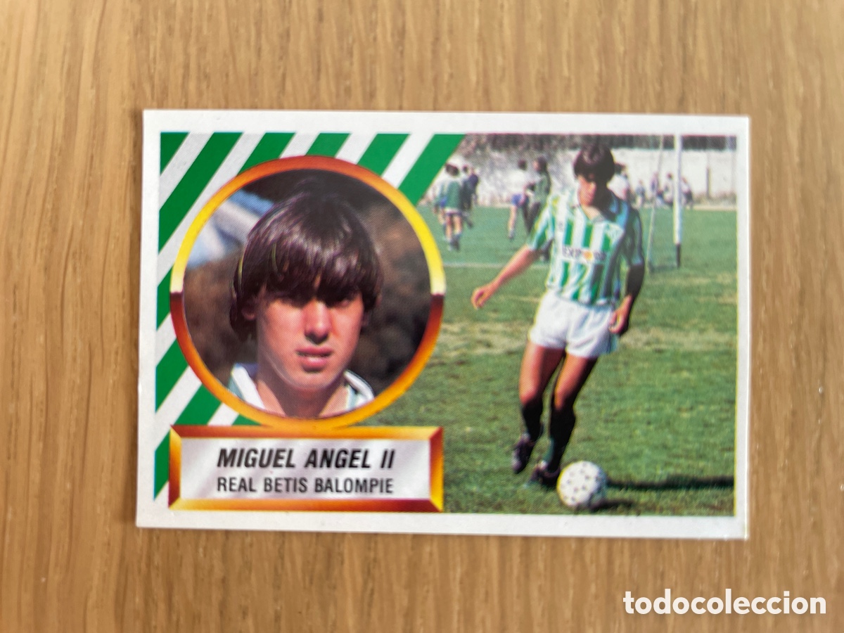 Cromos de F&uacute;tbol: MIGUEL &Aacute;NGEL II COLOCA BETIS ESTE 1988/1989 88 89