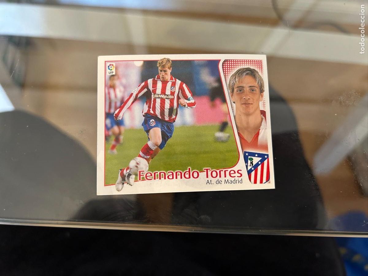 Fu&szlig;ball-Sticker: fernando torres atletico de madrid liga 2004 2005 este no pegado