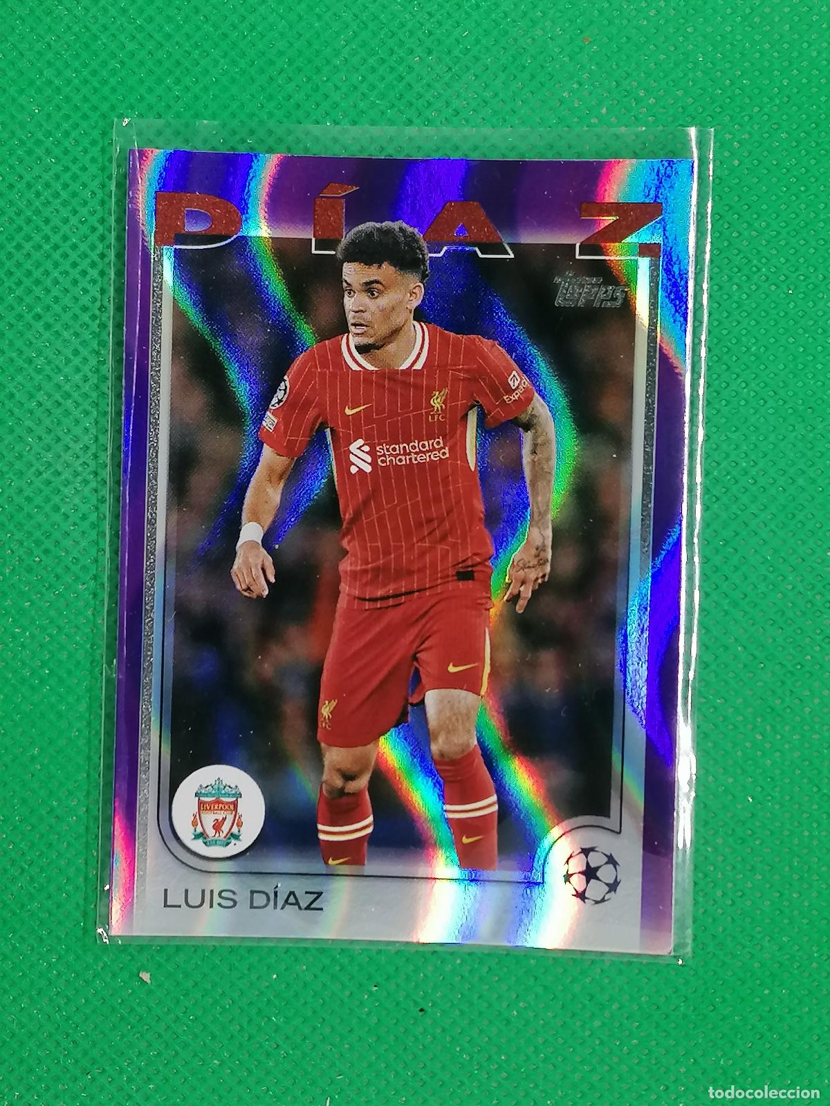 Cromos de F&uacute;tbol: 169 LUIS DIAZ LIVERPOOL PARALELA ⚽ TOPPS UCC 24 25 2024 2025 ⚽