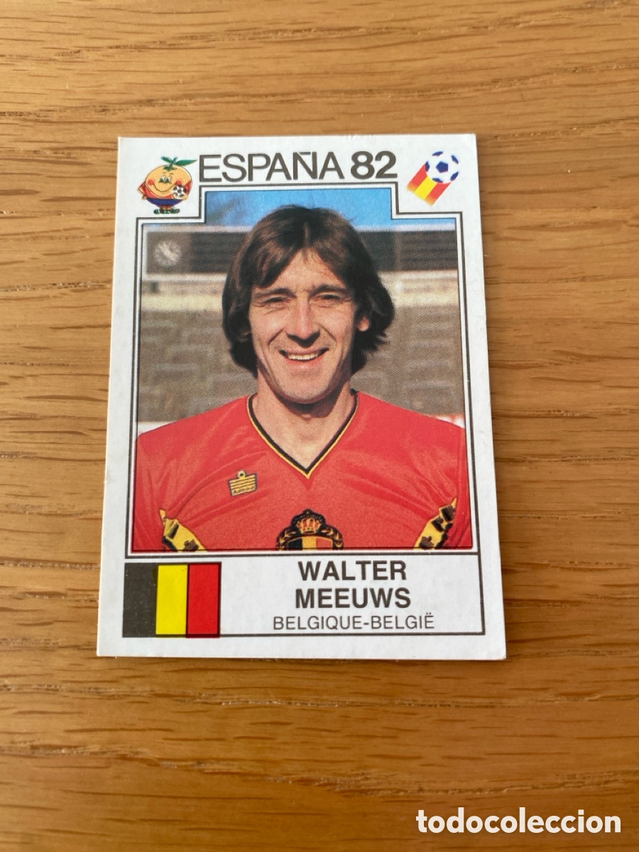 Cromos de F&uacute;tbol: Cromo panini mundial Espa&ntilde;a 82 n&uacute;mero 204 Meeuws - Sticker album world cup Spain 1982 Belgium