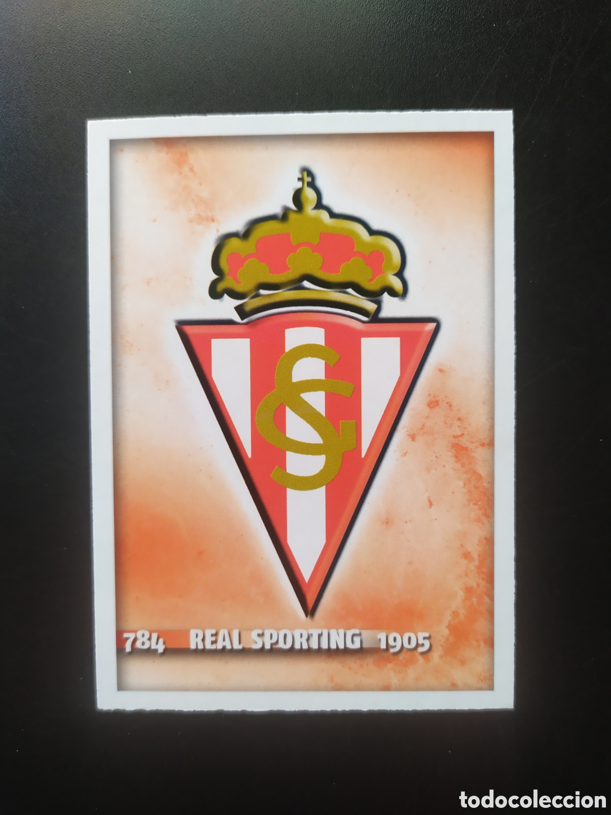 Cromos de Futebol: Mundicromo fichas Liga 2014 2015 14 15 escudo n&deg; 784 Sporting Gijon
