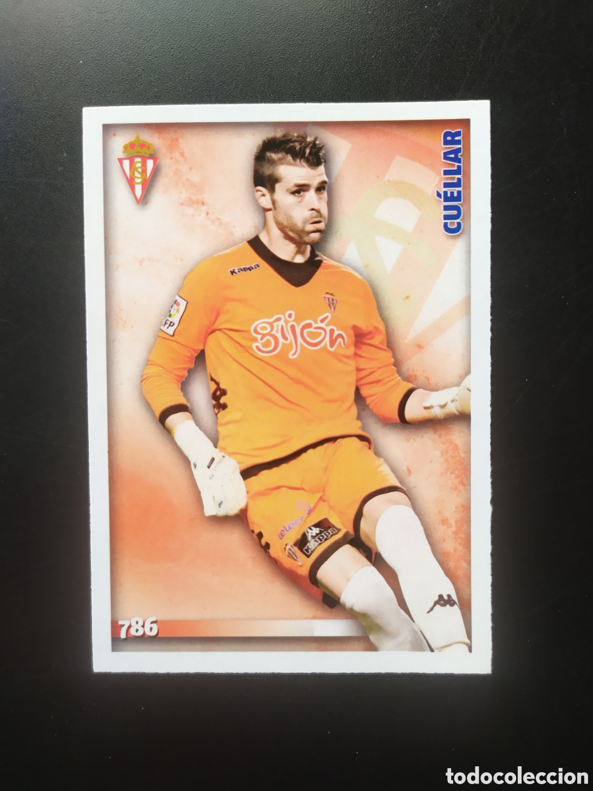 Cromos de f&uacute;tbol: Mundicromo fichas Liga 2014 2015 14 15 Cu&eacute;llar n&deg; 786 Sporting Gijon