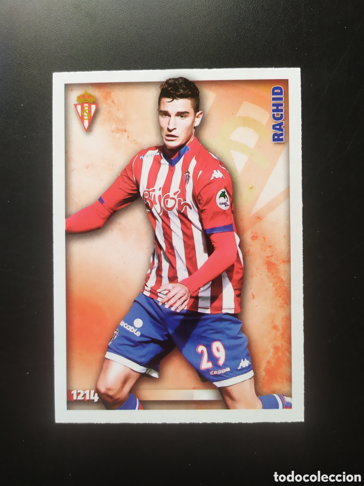 Cromos de Futebol: Mundicromo fichas Liga 2014 2015 14 15 Rachid n&deg; 1214 Sporting Gijon