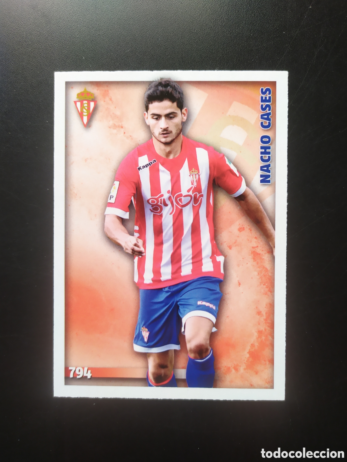 Fu&szlig;ball-Sticker: Mundicromo fichas Liga 2014 2015 14 15 Nacho Cases n&deg; 794 Sporting Gijon