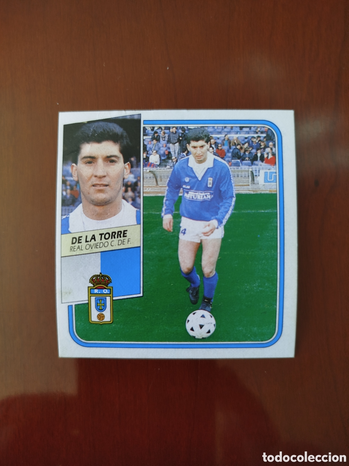 Cromos de Futebol: Liga este 2089/90.Oviedo.De la Torre (BAJA).