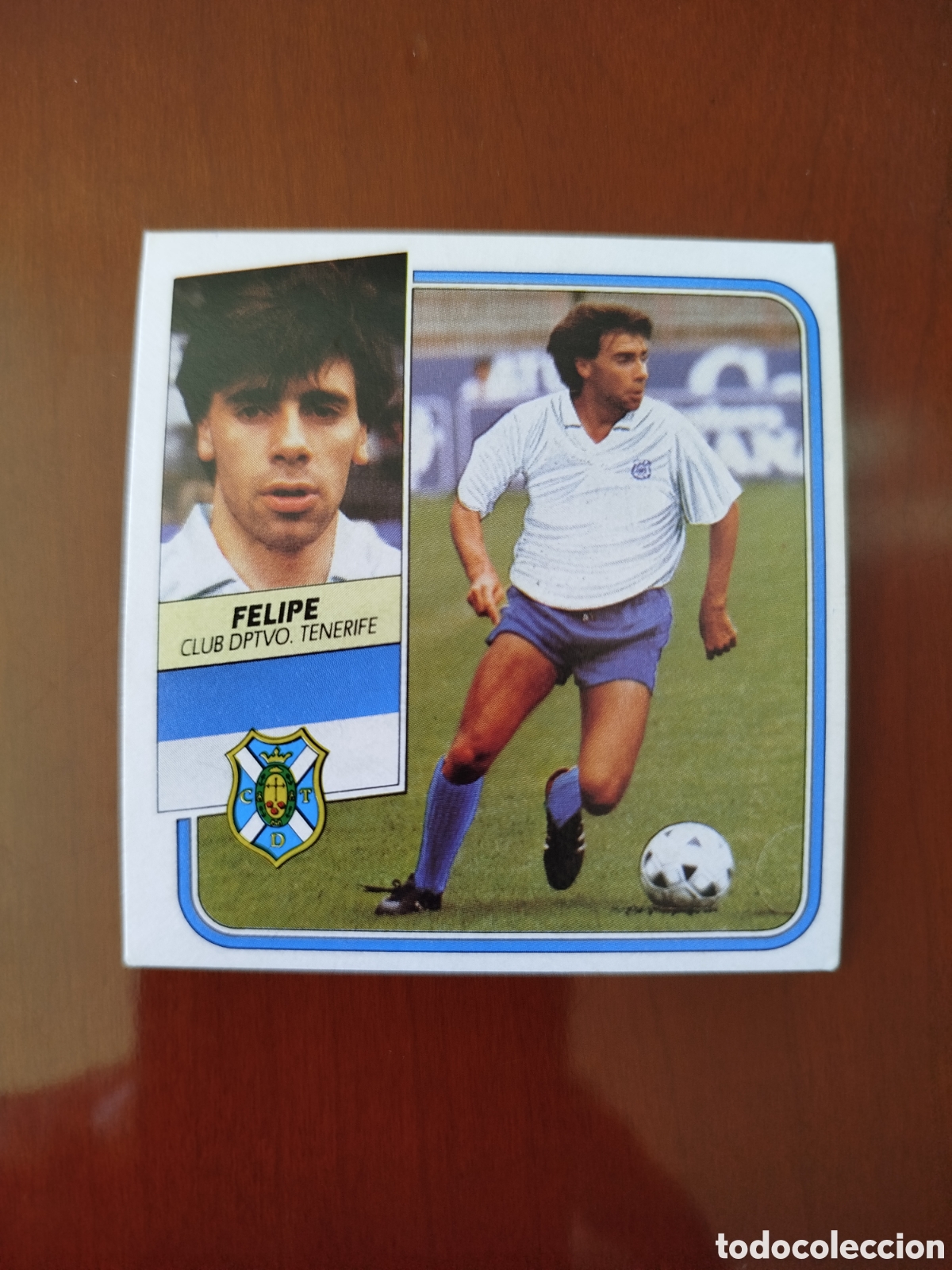 Football Stickers: Liga este 1989/90.Tenerife.Felipe (Fichaje N&deg;11).