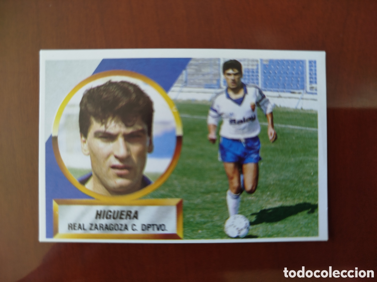 Football Stickers: Liga este 1988/89.R.Zaragoza.Higuera