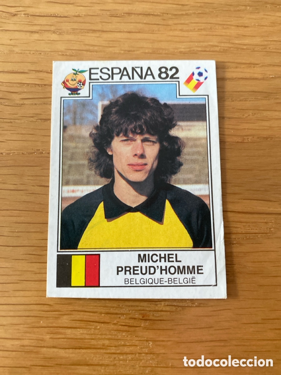 Cromos de F&uacute;tbol: Cromo panini mundial Espa&ntilde;a 82 n&uacute;mero 217 Preud&rsquo;Homme - Sticker album world cup Spain 1982