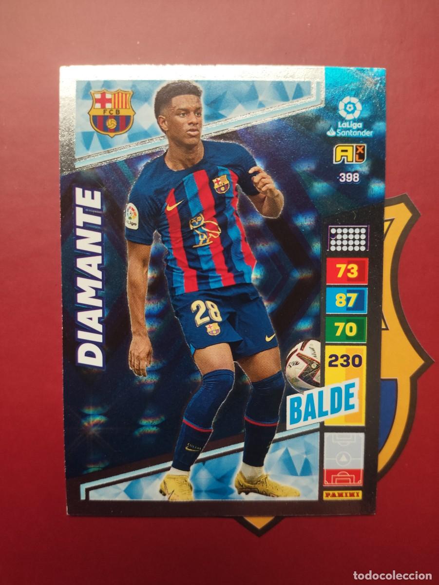 Cromos de F&uacute;tbol: 398 BALDE DIAMANTE BARCELONA ADRENALYN 2022-23