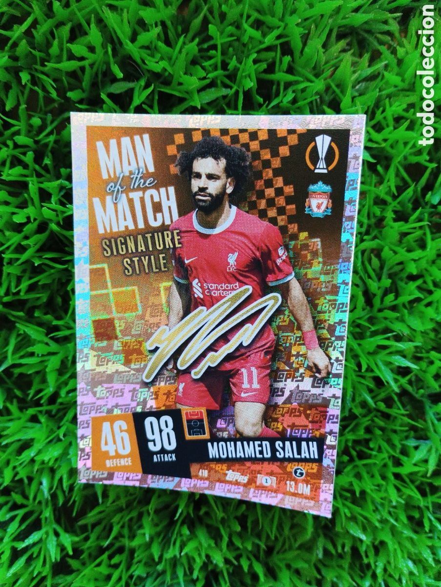 Cromos de F&uacute;tbol: Salah Liverpool MAN OF THE MATCH Match Attax 23-24 # 410