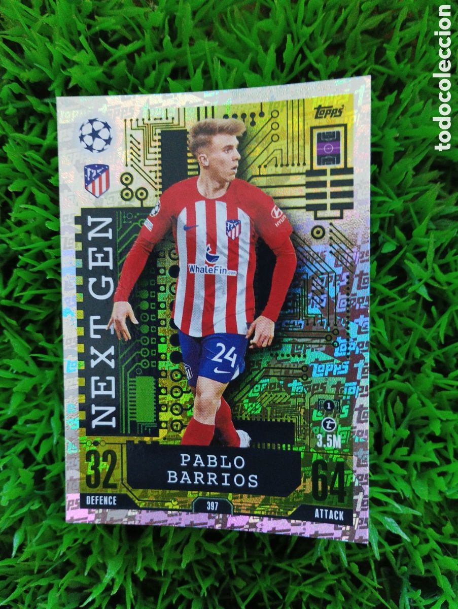 Cartes &agrave; collectionner de Football: Barrios Atletico De Madrid NEXT GEN Match Attax 23-24 # 397