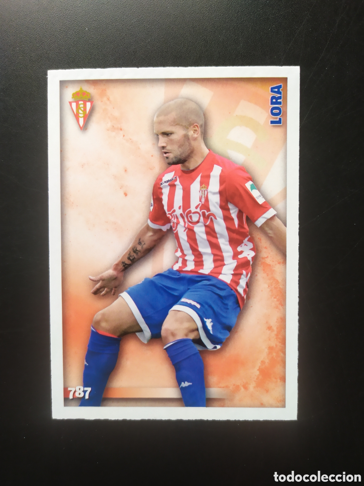 Cromos de F&uacute;tbol: Mundicromo fichas Liga 2014 2015 14 15 Lora n&deg; 787 Sporting Gijon