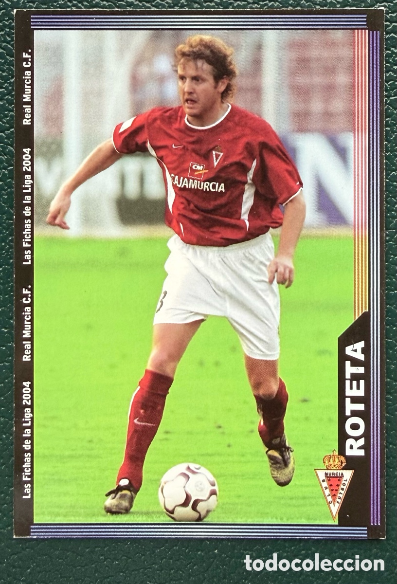 Figurine di Calcio: 469 ROTETA REAL MURCIA FICHAS ALBUM MUNDICROMO 2003 2004 03 04