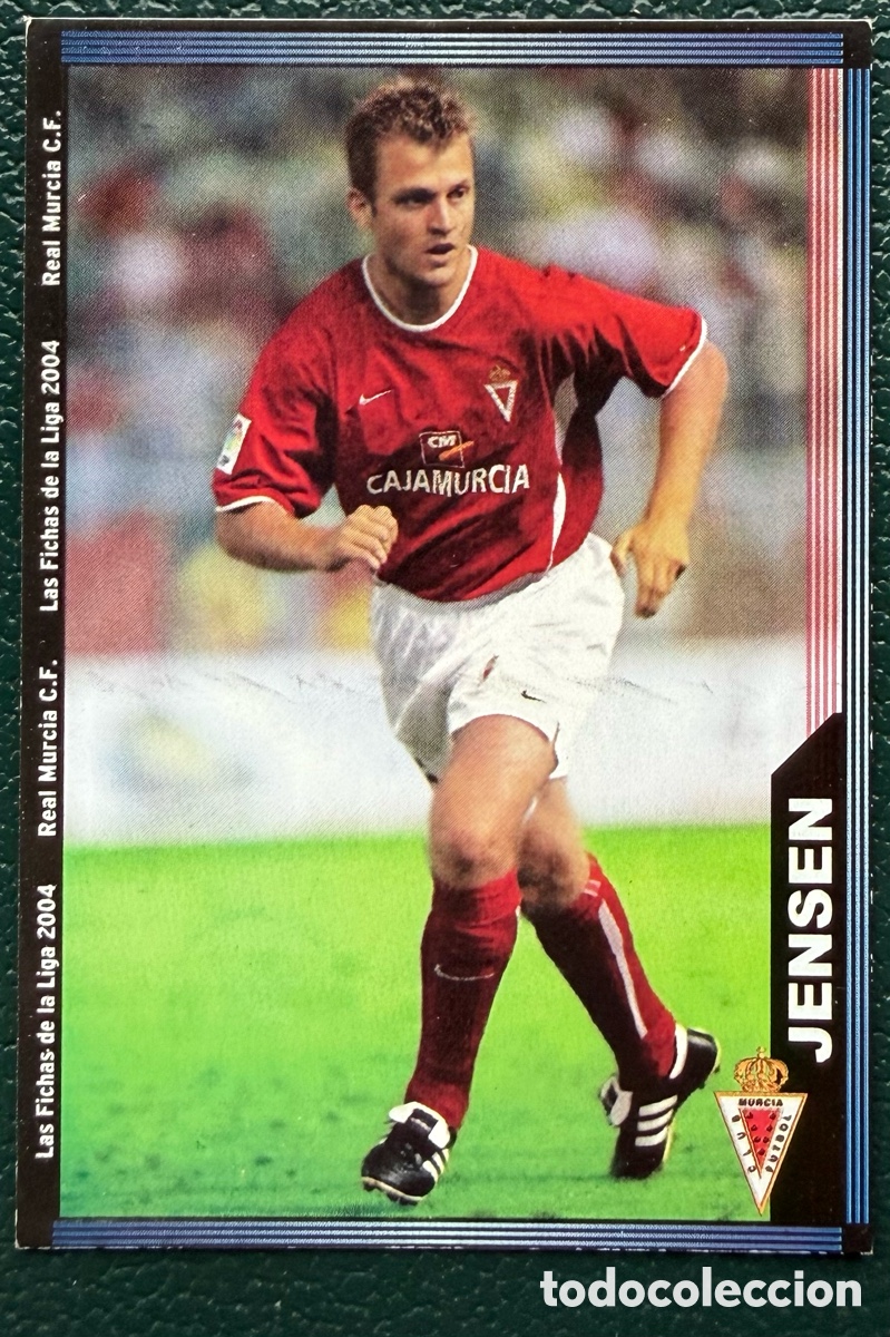 Fu&szlig;ball-Sticker: 473 JENSEN REAL MURCIA FICHAS ALBUM MUNDICROMO 2003 2004 03 04