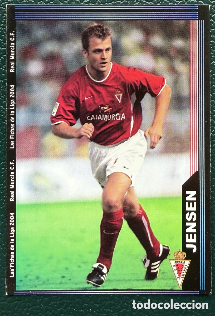 Football Stickers: 473 JENSEN REAL MURCIA FICHAS ALBUM MUNDICROMO 2003 2004 03 04