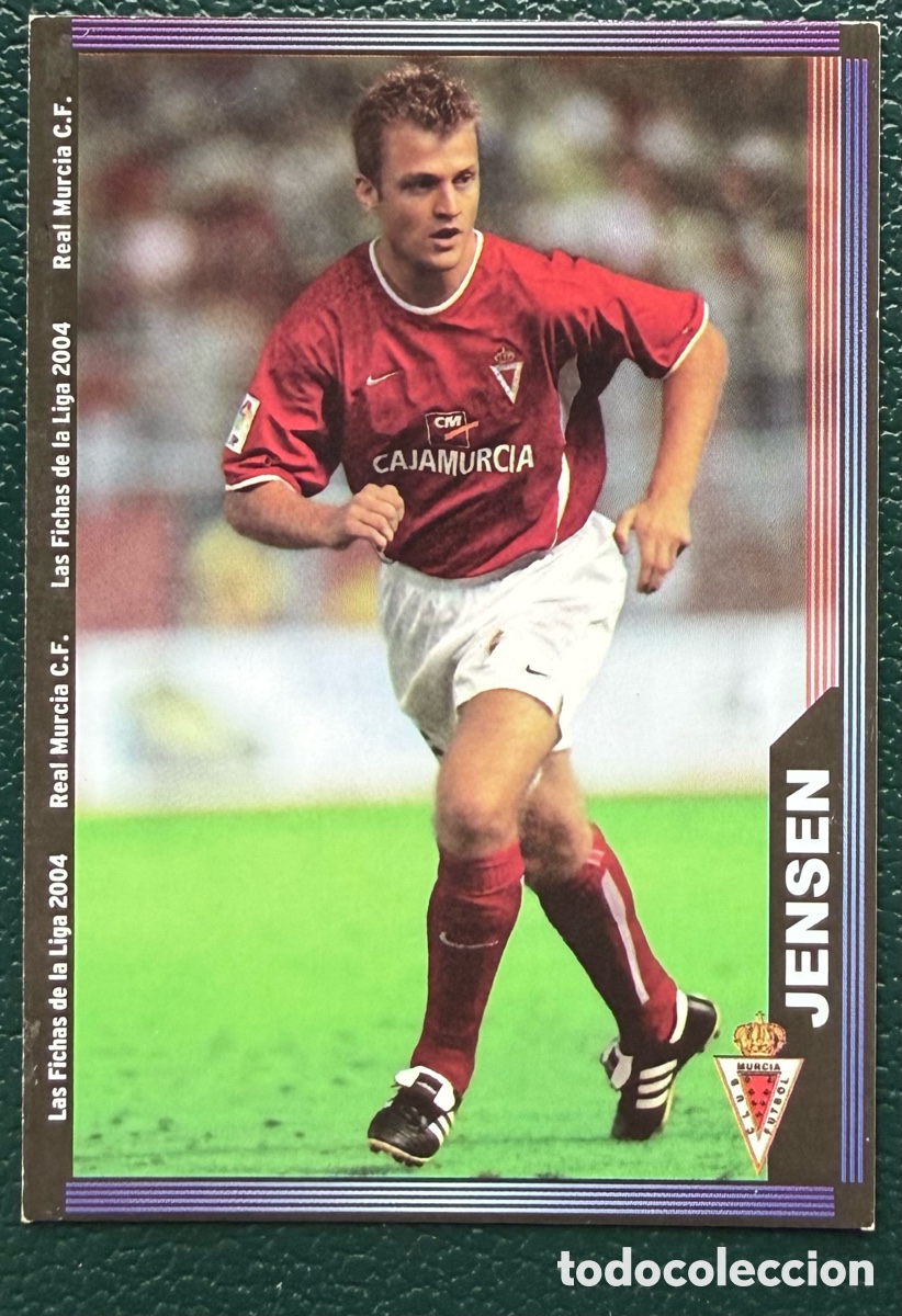 Cartes &agrave; collectionner de Football: 473 JENSEN REAL MURCIA FICHAS ALBUM MUNDICROMO 2003 2004 03 04