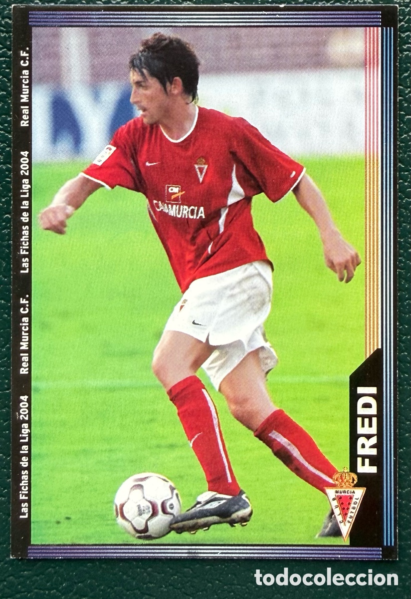 Football Stickers: 476 FREDI REAL MURCIA FICHAS ALBUM MUNDICROMO 2003 2004 03 04