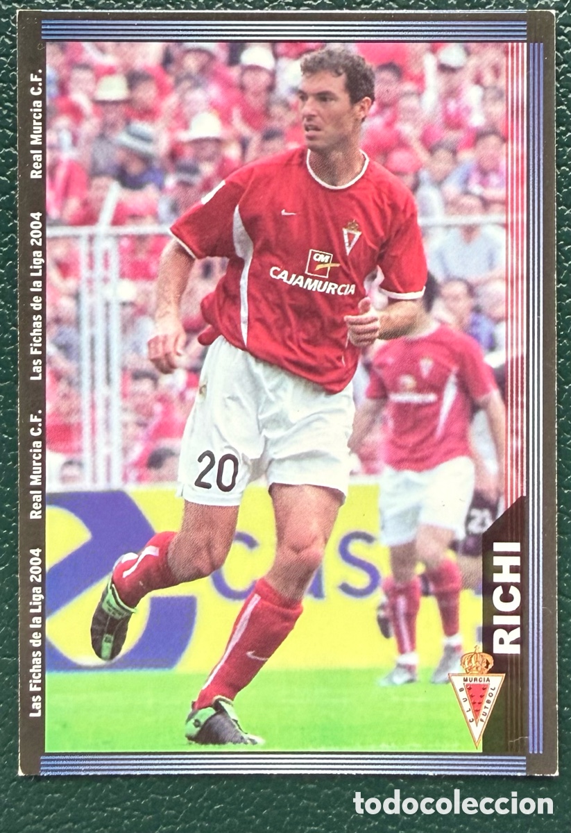 Figurine di Calcio: 482 RICHI REAL MURCIA FICHAS ALBUM MUNDICROMO 2003 2004 03 04