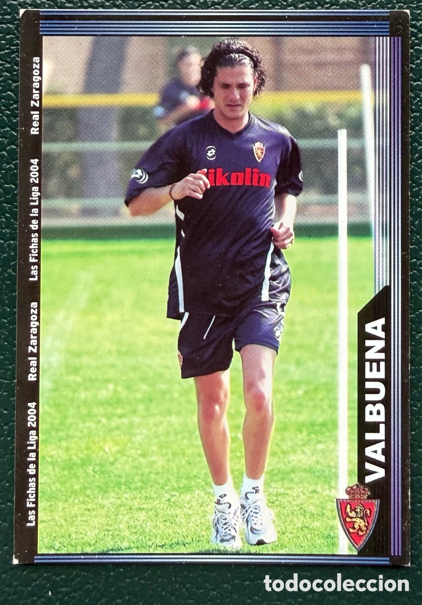 Fu&szlig;ball-Sticker: 491 VALBUENA REAL ZARAGOZA FICHAS ALBUM MUNDICROMO 2003 2004 03 04