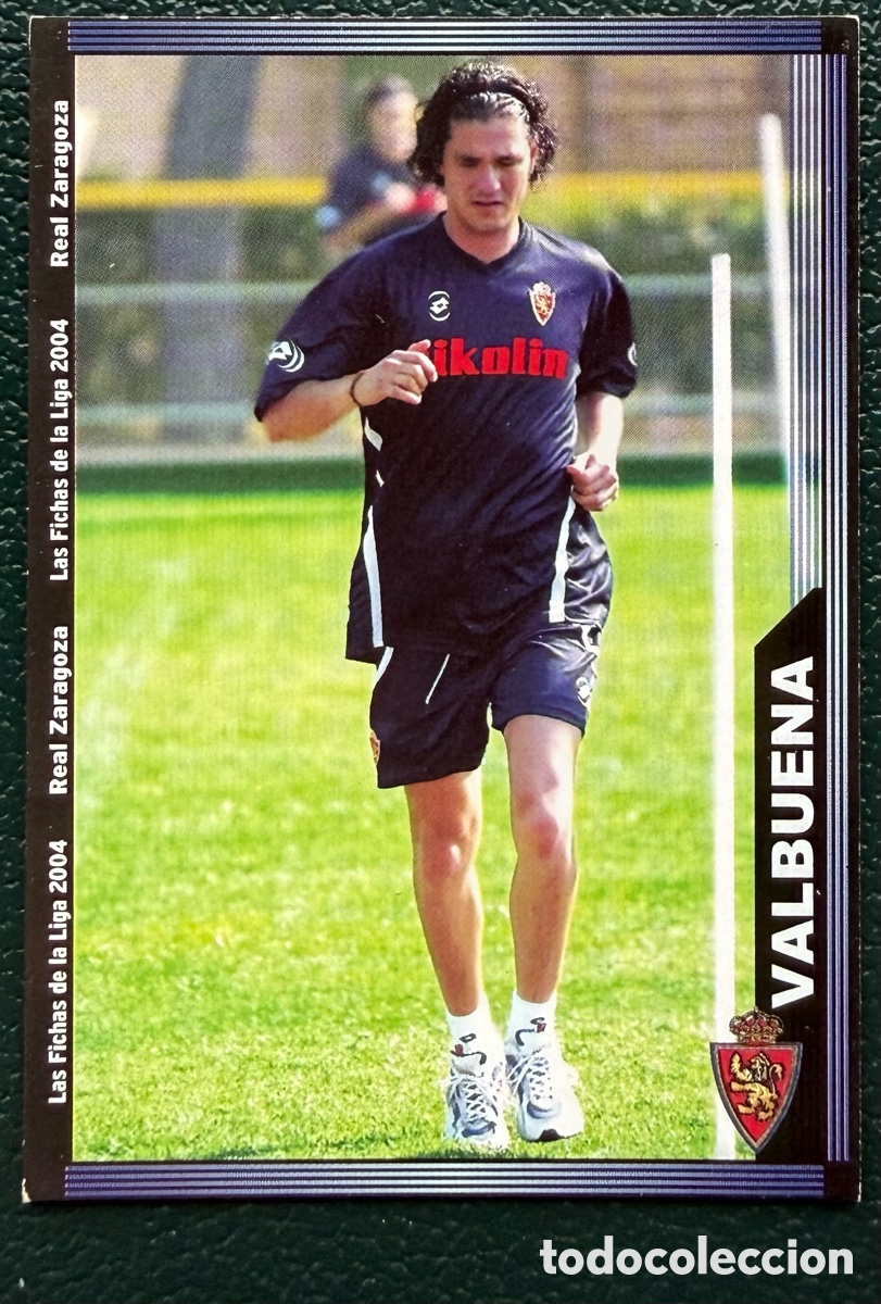 Fu&szlig;ball-Sticker: 491 VALBUENA REAL ZARAGOZA FICHAS ALBUM MUNDICROMO 2003 2004 03 04
