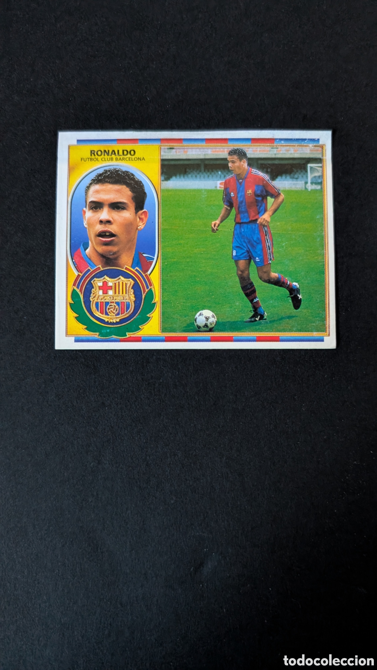 Cromos de F&uacute;tbol: RONALDO ROOKIE VERSION BARCELONA LIGA ESTE 1996/97 96 97 VENTANILLA