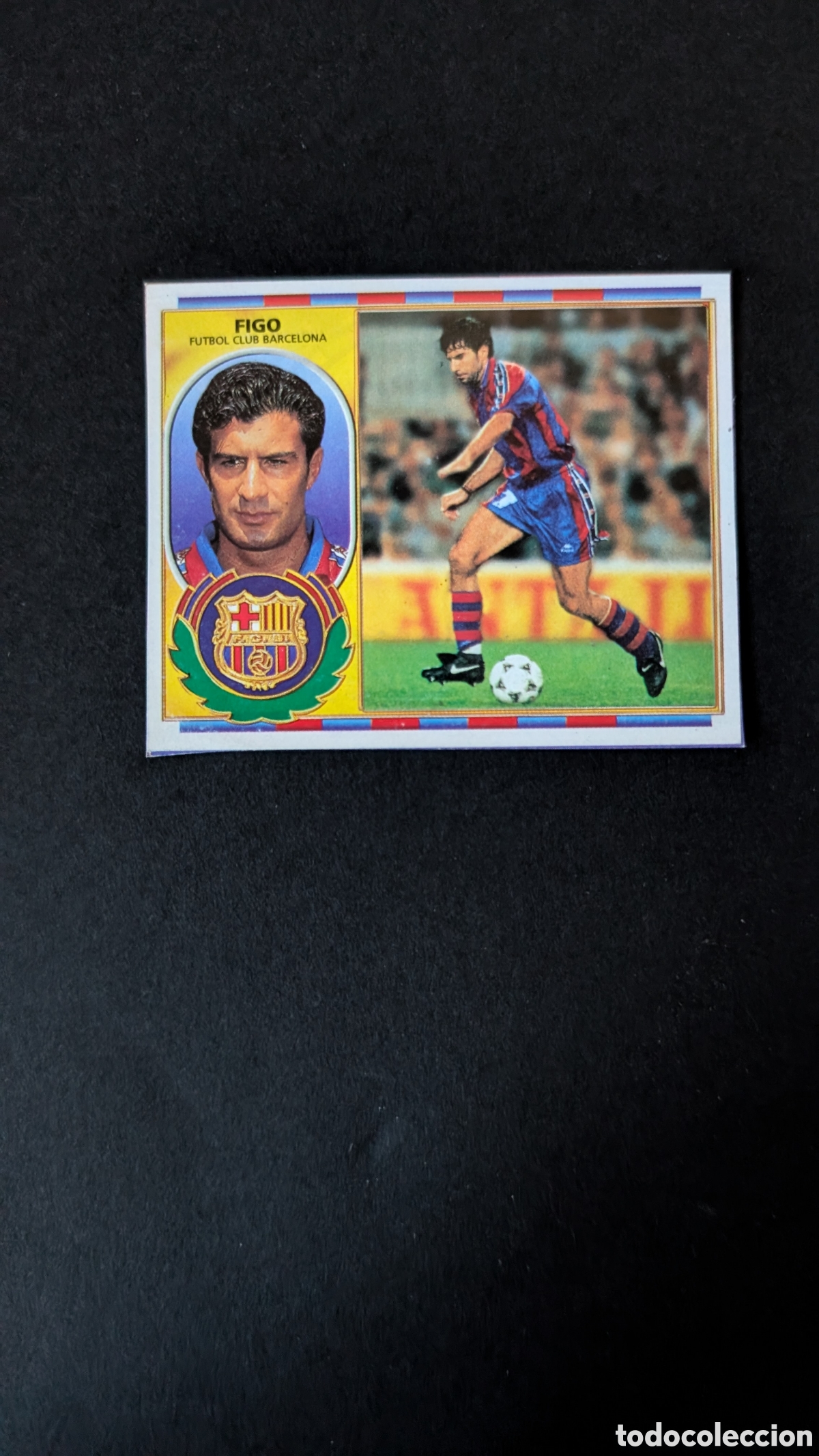 Cromos de F&uacute;tbol: FIGO BARCELONA LIGA ESTE 1996/97 96 97 RECORTADO
