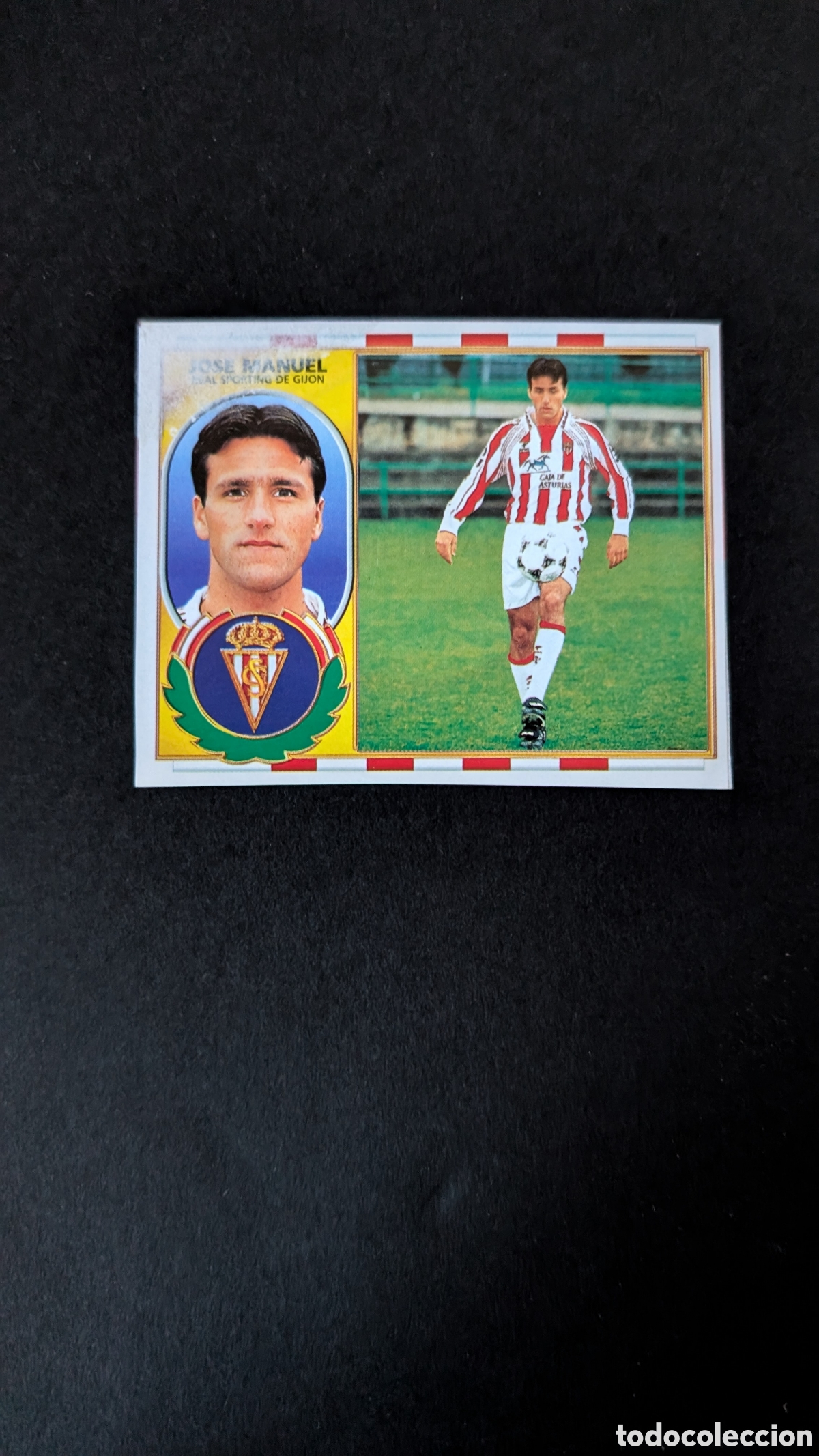 Cromos de F&uacute;tbol: JOSE MANUEL SPORTING GIJON BAJA LIGA ESTE 1996/97 96 97 RECORTADO