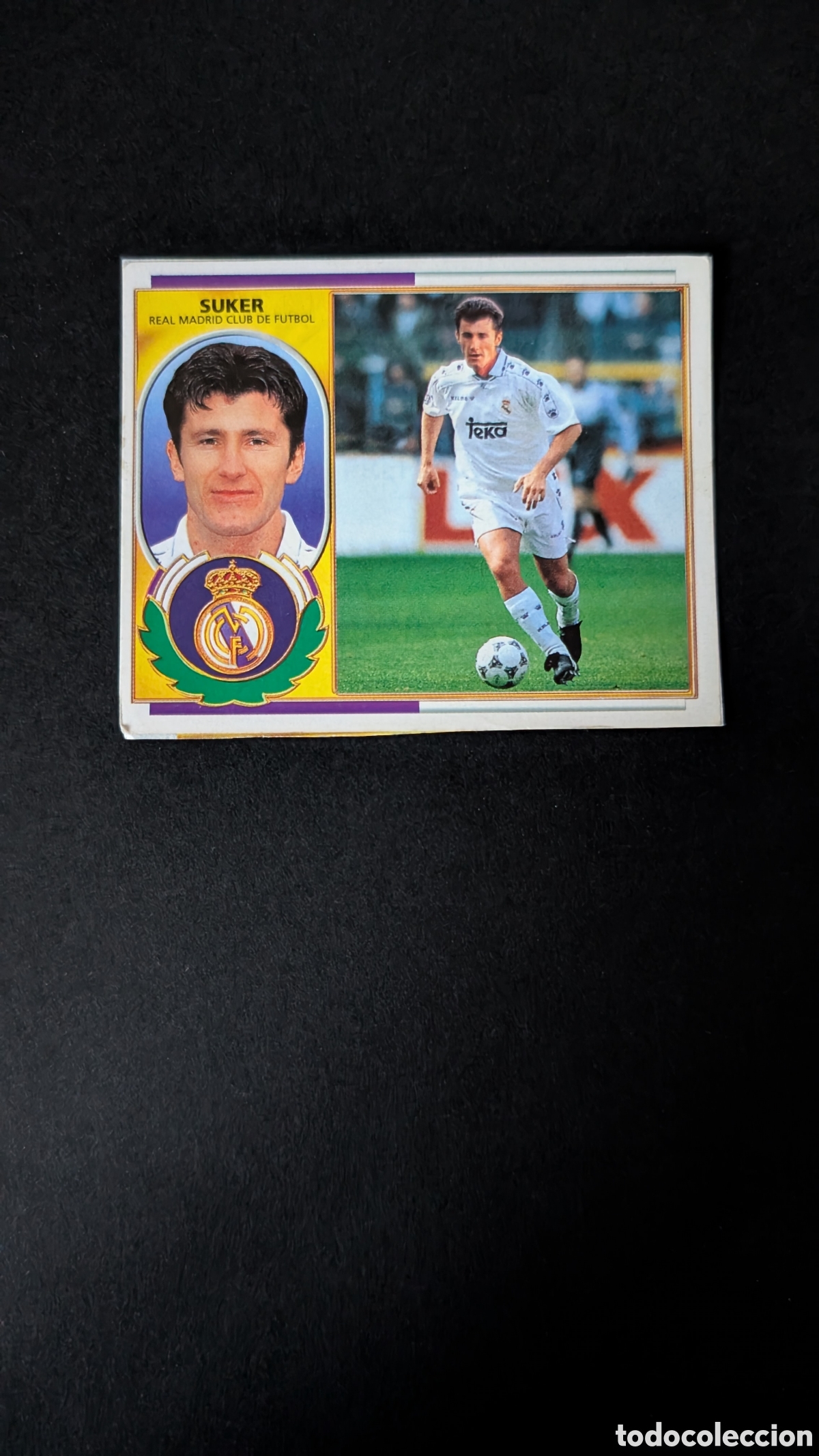 Cromos de F&uacute;tbol: SUKER VERSION REAL MADRID LIGA ESTE 1996/97 96 97 RECORTADO