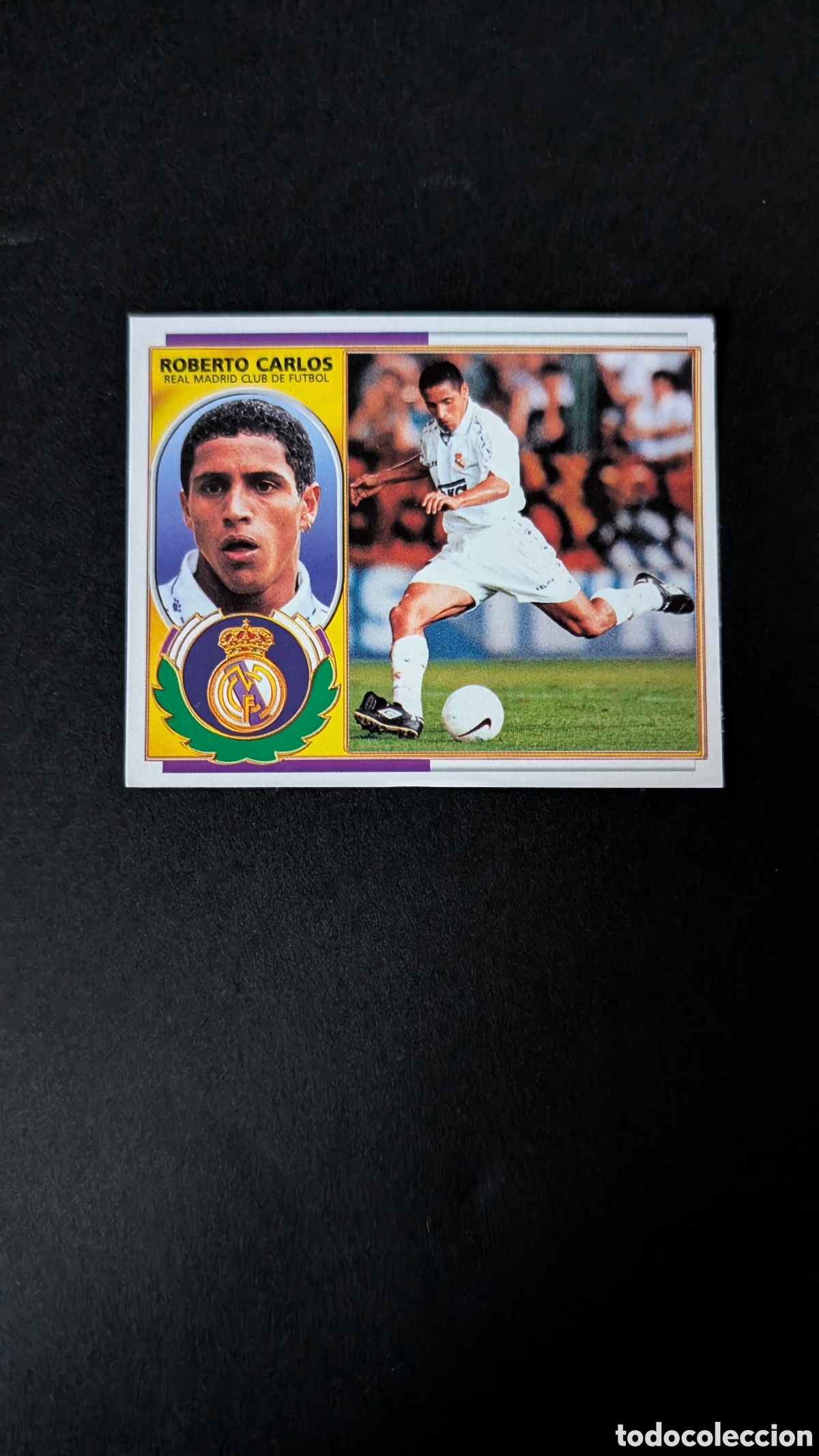 Cartes &agrave; collectionner de Football: ROBERTO CARLOS VERSION REAL MADRID LIGA ESTE 1996/97 96 97 RECORTADO