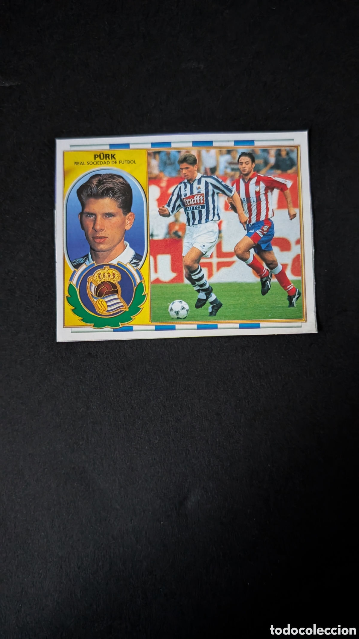 Cromos de F&uacute;tbol: PURK REAL SOCIEDAD BAJA LIGA ESTE 1996/97 96 97 RECORTADO