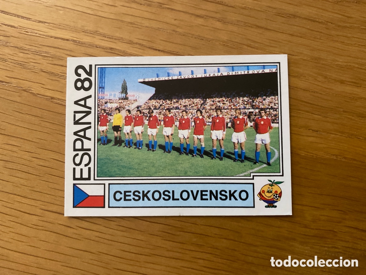 Figurine di Calcio: Cromo panini mundial Espa&ntilde;a 82 n&uacute;mero 257 Checoslovaquia - Sticker album world cup Spain 1982 Team