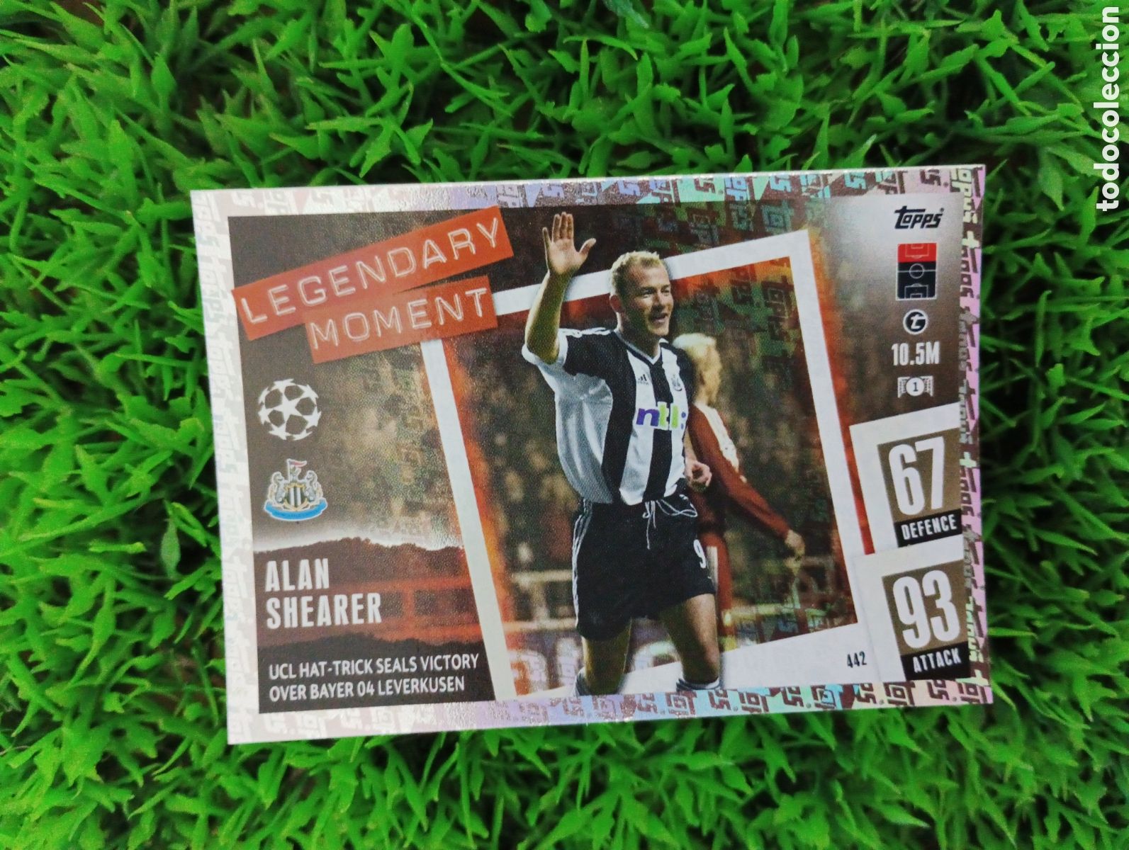 Cromos de F&uacute;tbol: Shearer Newcastle LEGENDARY MOMENT Match Attax 23-24 # 442