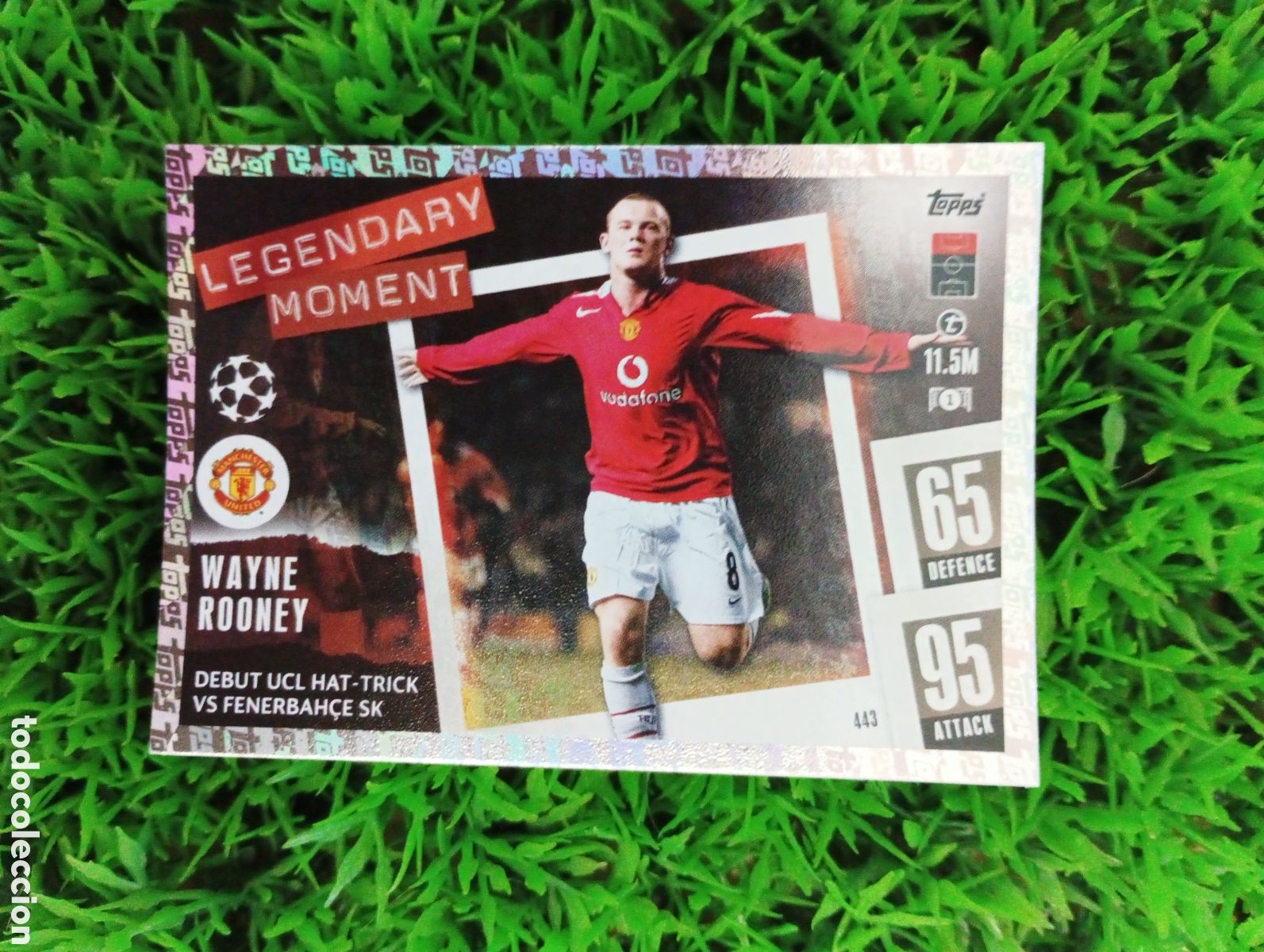 Cromos de F&uacute;tbol: Rooney Manchester United LEGENDARY MOMENT Match Attax 23-24 # 443