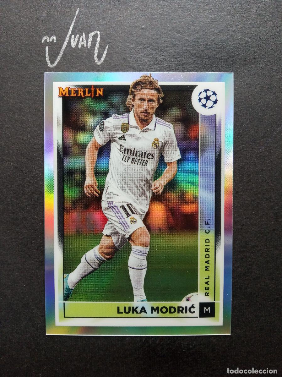 Cromos de F&uacute;tbol: N&ordm; 119 REFRACTOR MODRIC REAL MADRID CROACIA ⚽ TOPPS &reg; CHROME MERLIN UCC UEFA 2022 2023 22 23 NUEVO