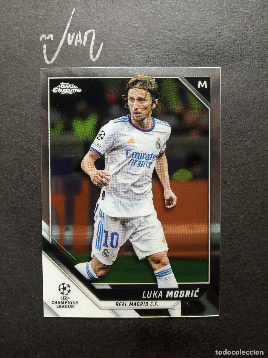 Cromos de F&uacute;tbol: N&ordm; 85 MODRIC REAL MADRID CROACIA ⚽ TOPPS &reg; CHROME UCL UEFA CHAMPIONS LEAGUE 2021 2022 21 22 NUEVO