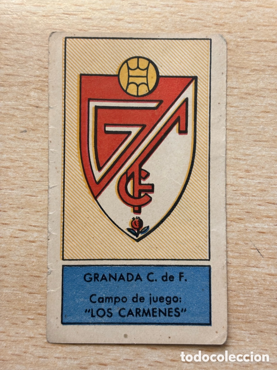 Figurine di Calcio: Escudo Granada CF Gr&aacute;ficas Bachende liga 1957 1958
