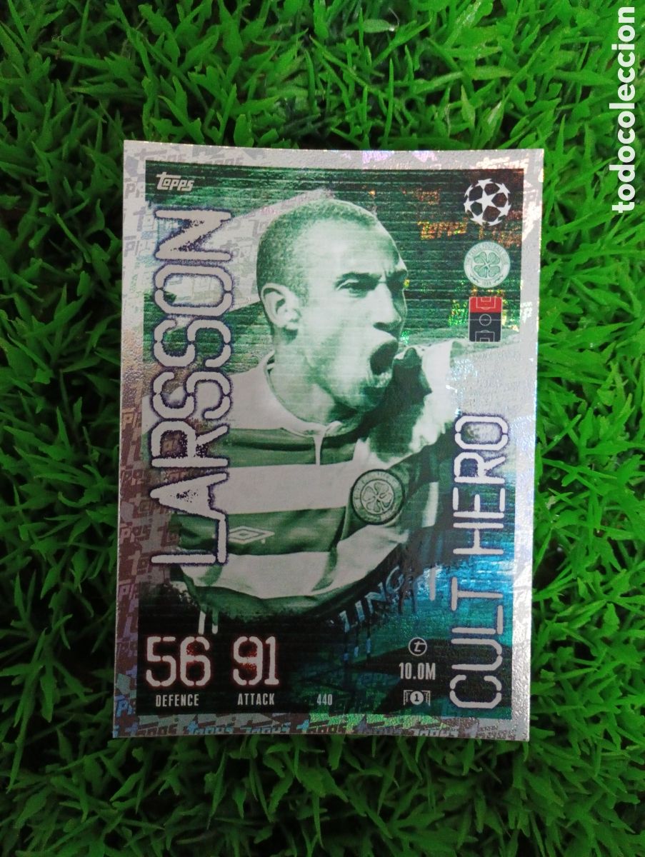 Football Stickers: Larsson Celtic CULT HERO Match Attax 23-24 # 440