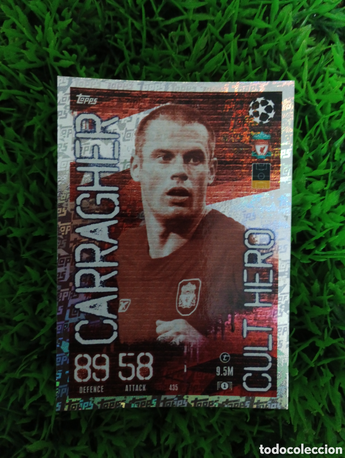 Football Stickers: Carragher Liverpool CULT HERO Match Attax 23-24 # 435