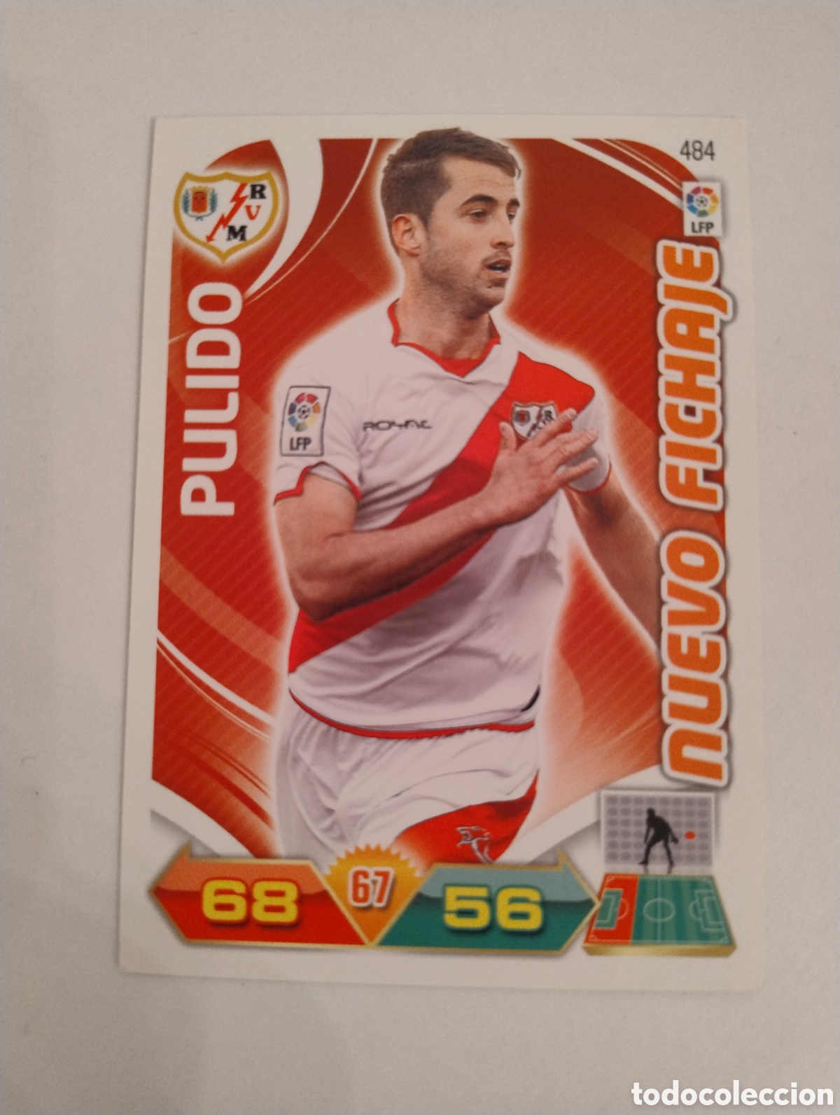 Cromos de F&uacute;tbol: 484 - Pulido - Rayo Vallecano - Adrenalyn XL Liga 2011 - 2012 Nuevo Fichaje