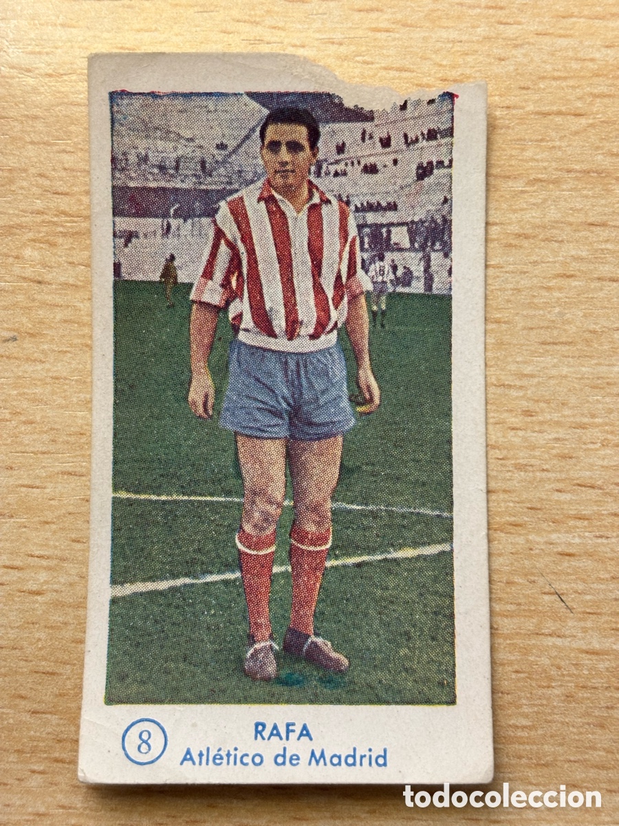 Cromos de F&uacute;tbol: # 8 Rafa Atl&eacute;tico de Madrid Gr&aacute;ficas Bachende liga 1957 1958