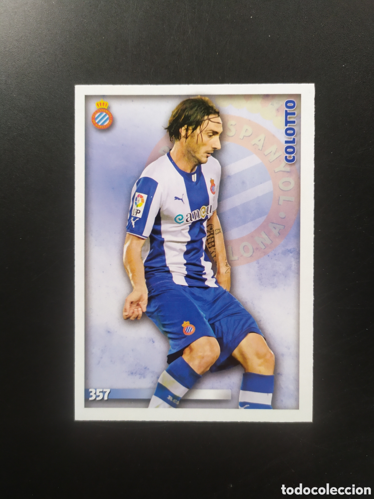 Cromos de f&uacute;tbol: Mundicromo fichas Liga 2014 2015 14 15 Colotto n&deg; 357 Espanyol