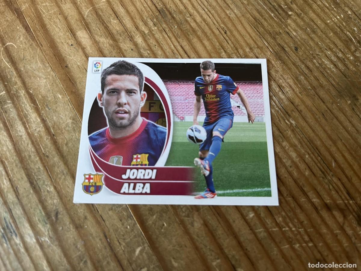 Cromos de Futebol: CROMO SIN PEGAR NUNCA PEGADO ALBUM LIGA ESTE 12 13 2012 2013 FICHAJES # 2 JORDI ALBA BARCELONA