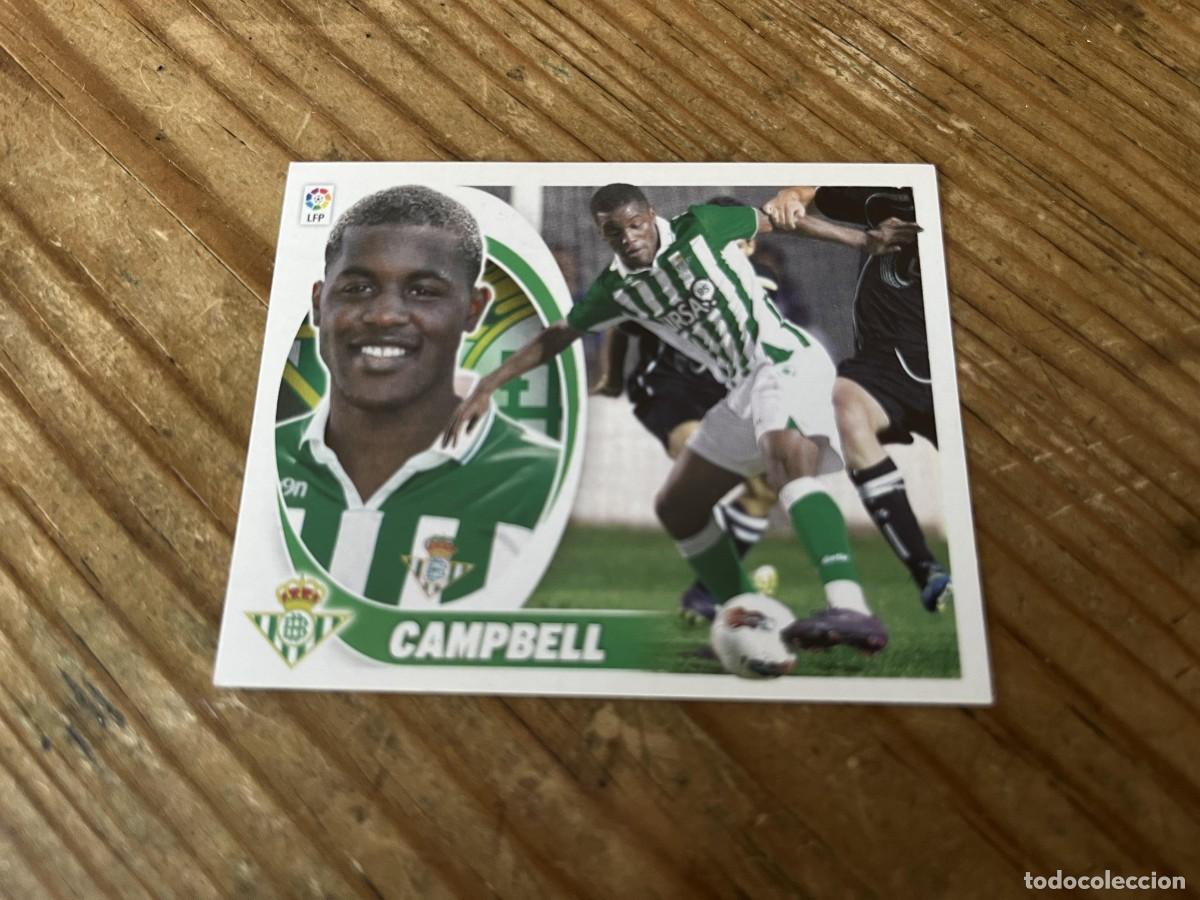 Cromos de Futebol: CROMO SIN PEGAR NUNCA PEGADO ALBUM LIGA ESTE 12 13 2012 2013 FICHAJES # 9 CAMPBELL BETIS