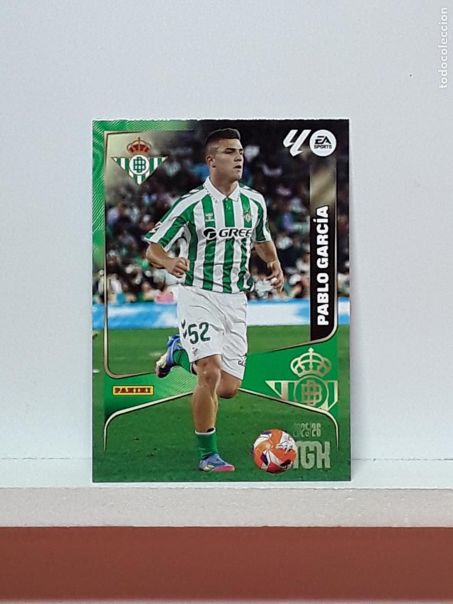 Football Stickers: MEGACRACKS 2025 2026 MGK 25 26 ALBUM PANINI LIGA N 104 BETIS SEGUNDA PABLO GARCIA