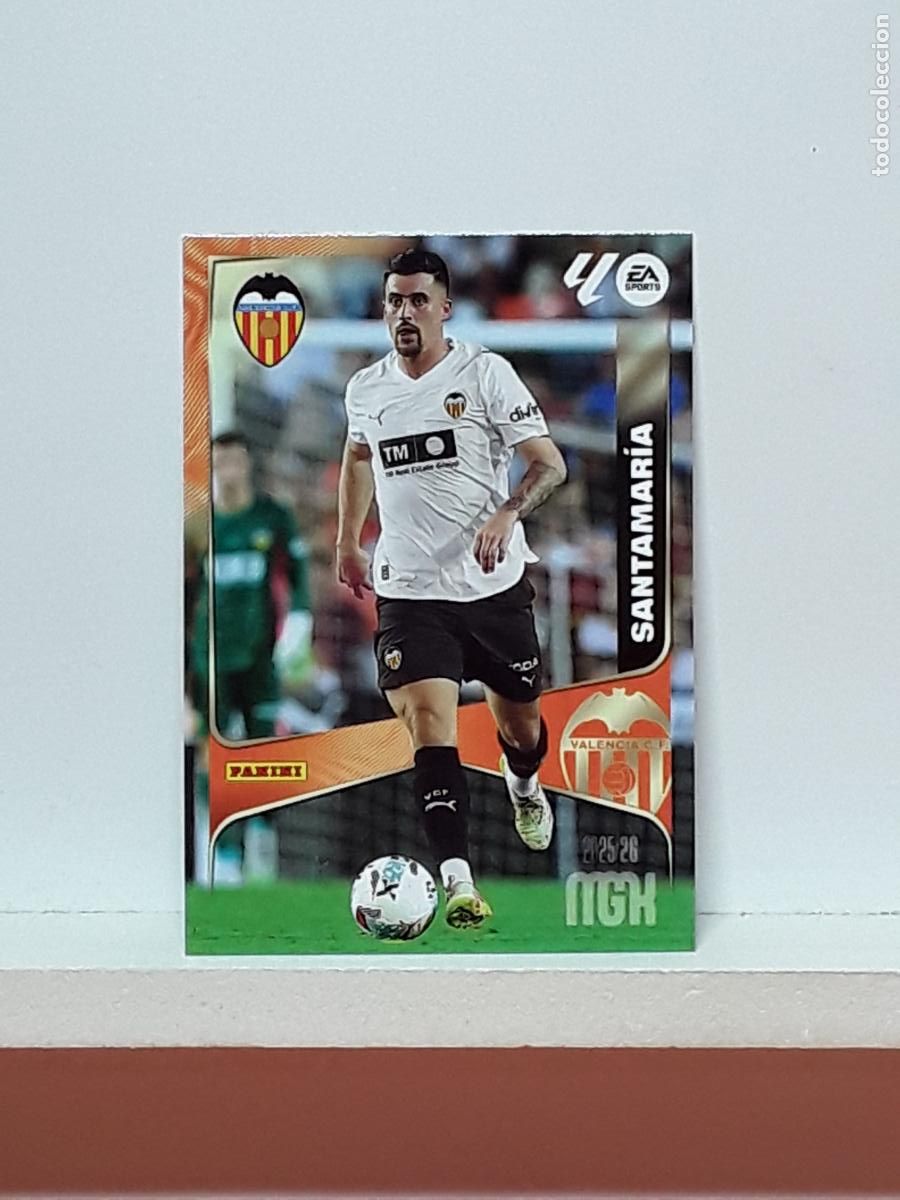 Football Stickers: MEGACRACKS 2025 2026 MGK 25 26 ALBUM PANINI LIGA N 357 VALENCIA SEGUNDA SANTAMARIA
