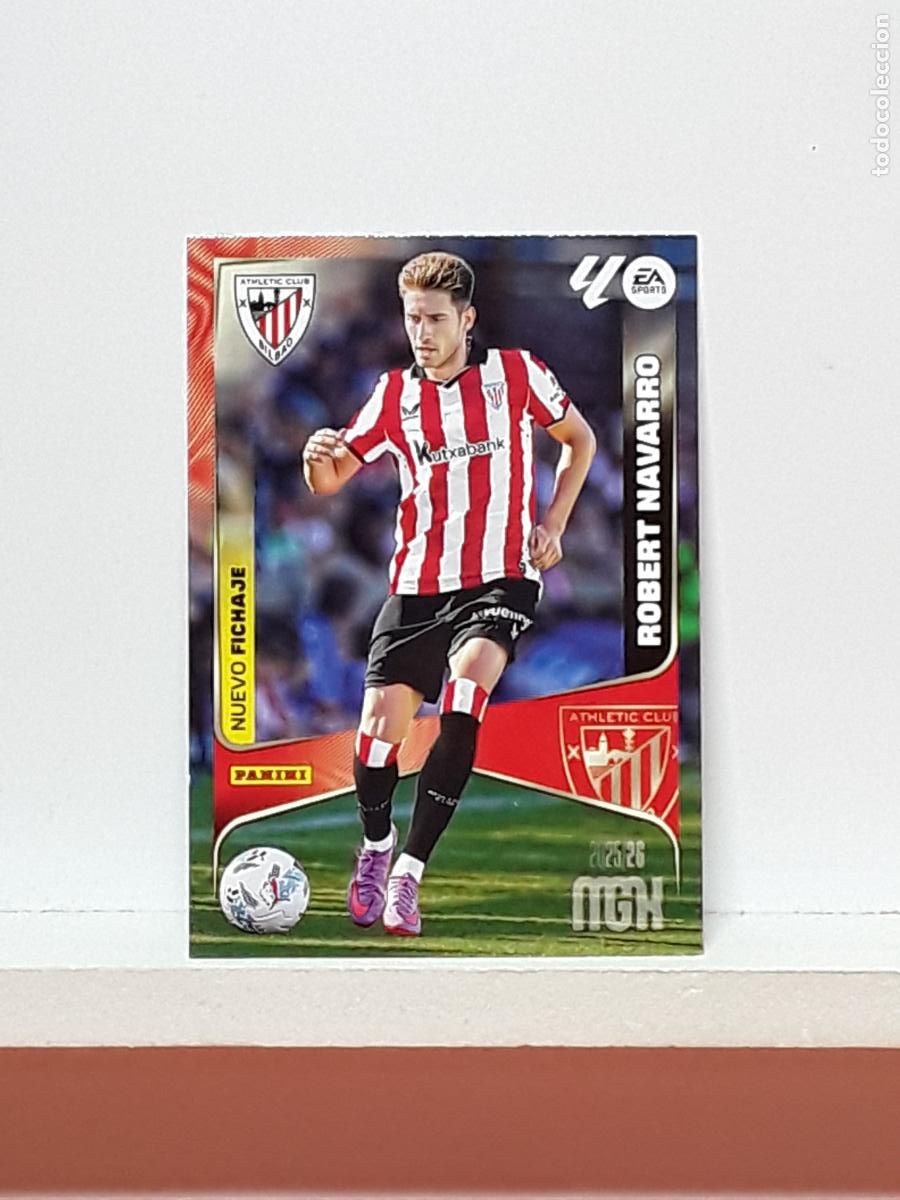 Cromos de F&uacute;tbol: MEGACRACKS 2025 2026 MGK 25 26 ALBUM PANINI LIGA N 451 ATHLETIC SEGUNDA ROBERT NAVARRO