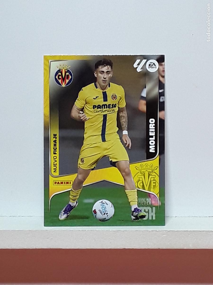 Cromos de F&uacute;tbol: MEGACRACKS 2025 2026 MGK 25 26 ALBUM PANINI LIGA N 453 VILLARREAL SEGUNDA ALBERTO MOLEIRO