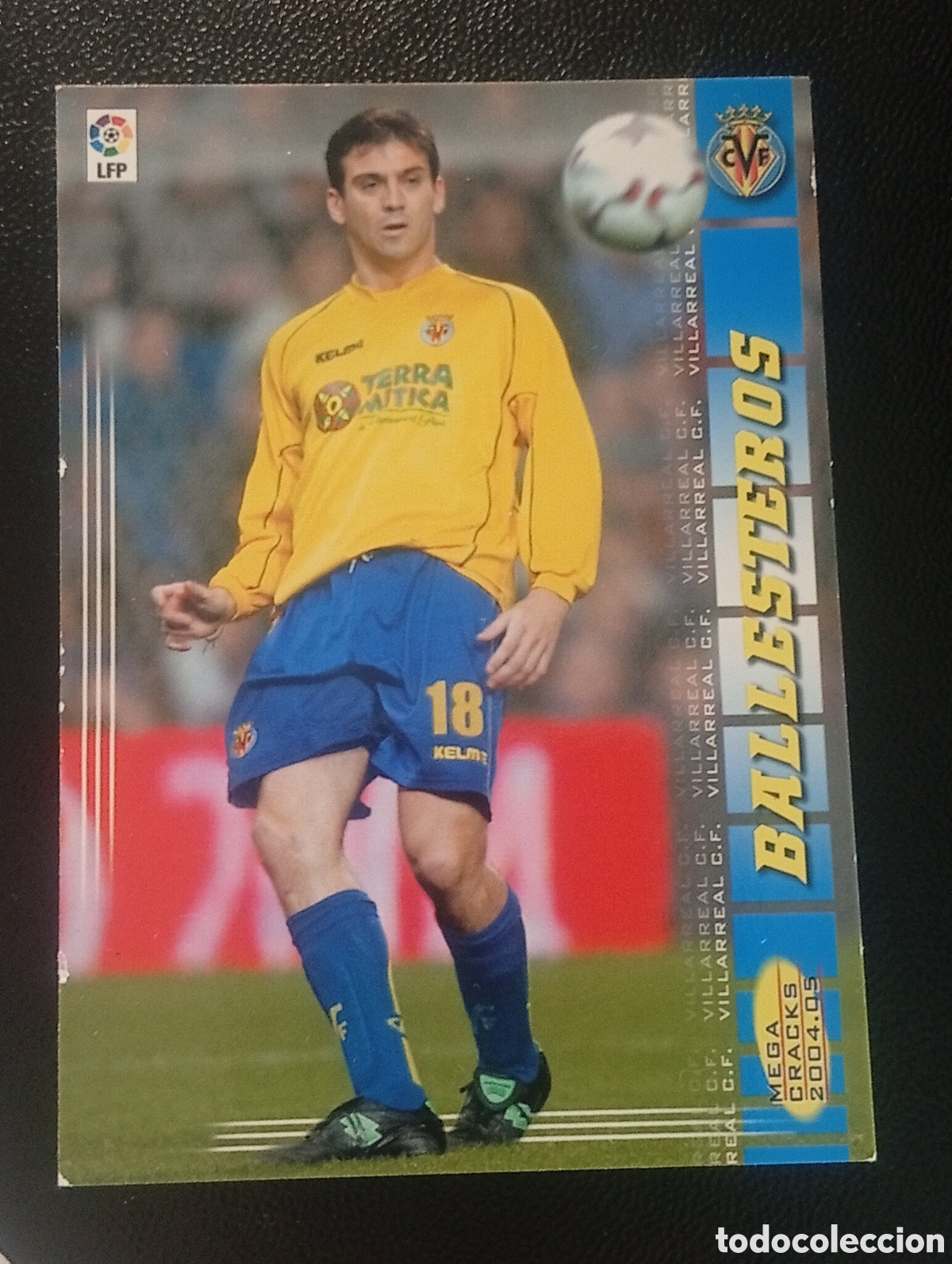 Cromos de F&uacute;tbol: 329 BALLESTEROS VILLARREAL MEGACRACKS 2004 2005 4 5 CROMOS CARDS PANINI SPORTS MUNDICROMO