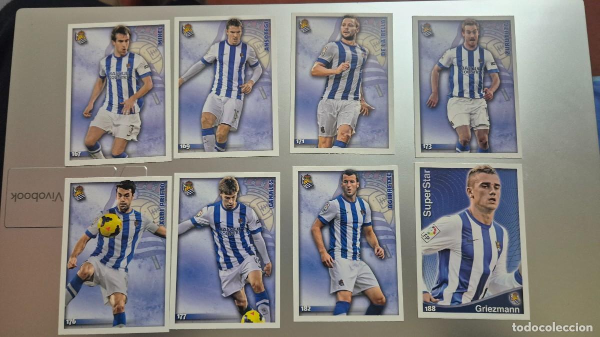 Cromos de F&uacute;tbol: LOTE MUNDICROMO 2014 2015 EQUIPO REAL SOCIEDAD SON 8 CARDS SIN REPETIR